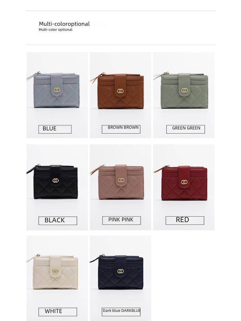 Korean Style Women's Wallet: Compact Card Holder & Coin Purse