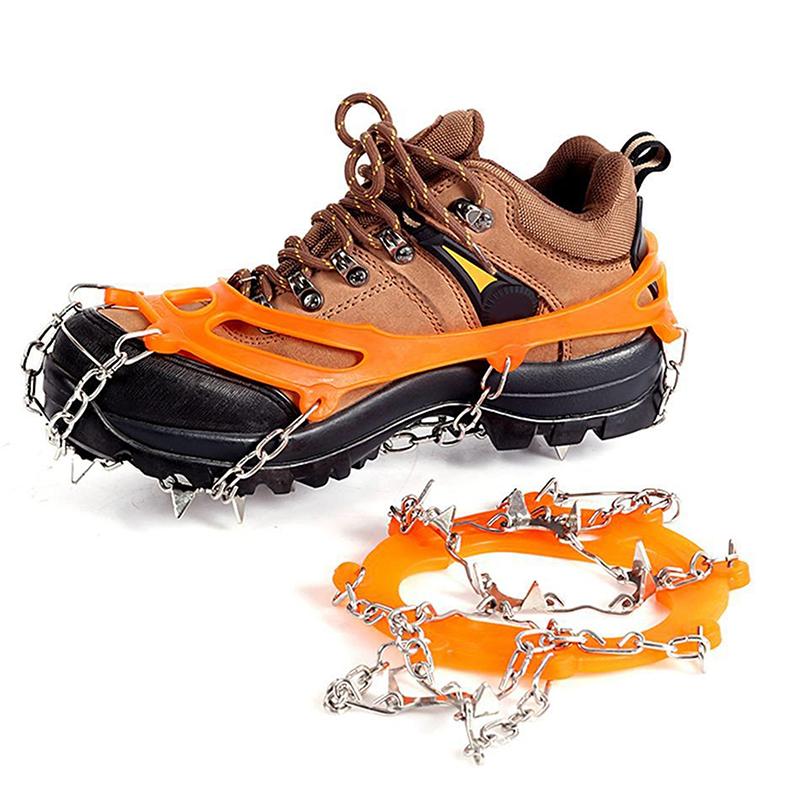Ski Mountaineering Outdoor Ten-Tooth Ice And Snow Anti-Slip Shoe Covers Outdoor Mountaineering Crampons 10-Tooth Ice Grab