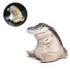 Crocodile Tea Pet Fine Workmanship Purple Clay Tea Pet Crocodile Tea Figurine for Tea Enthusiasts Lovers Tearoom Gifts