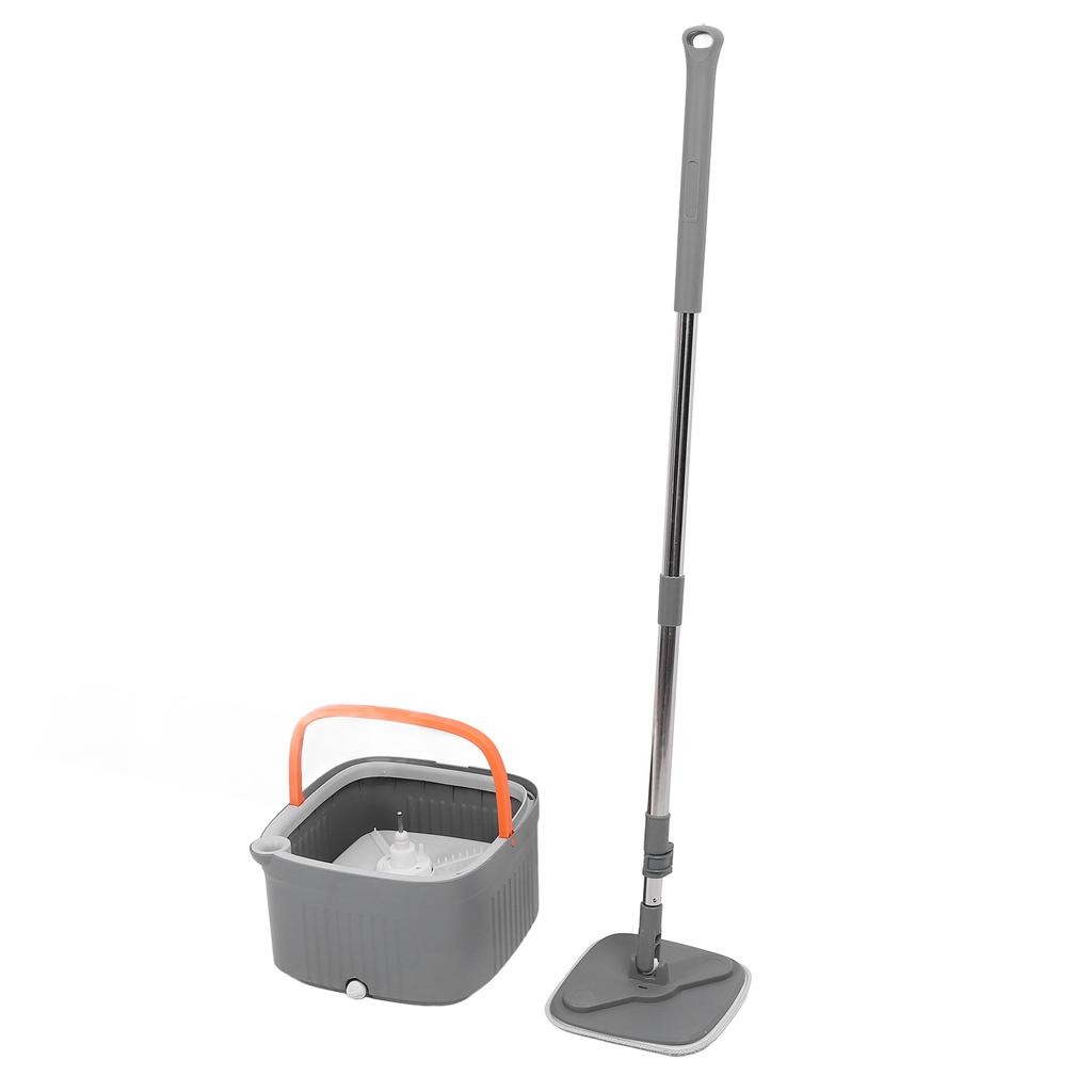 Mop Bucket Set with 2 Pieces Cloth 360 Degree Rotating Microfiber Mop Tool Dry and Wet Floor Mopping