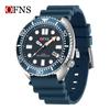 Oufannishi Waterproof Quartz Men's Watch with Luminous Dial, Rotating Bezel, and Calendar