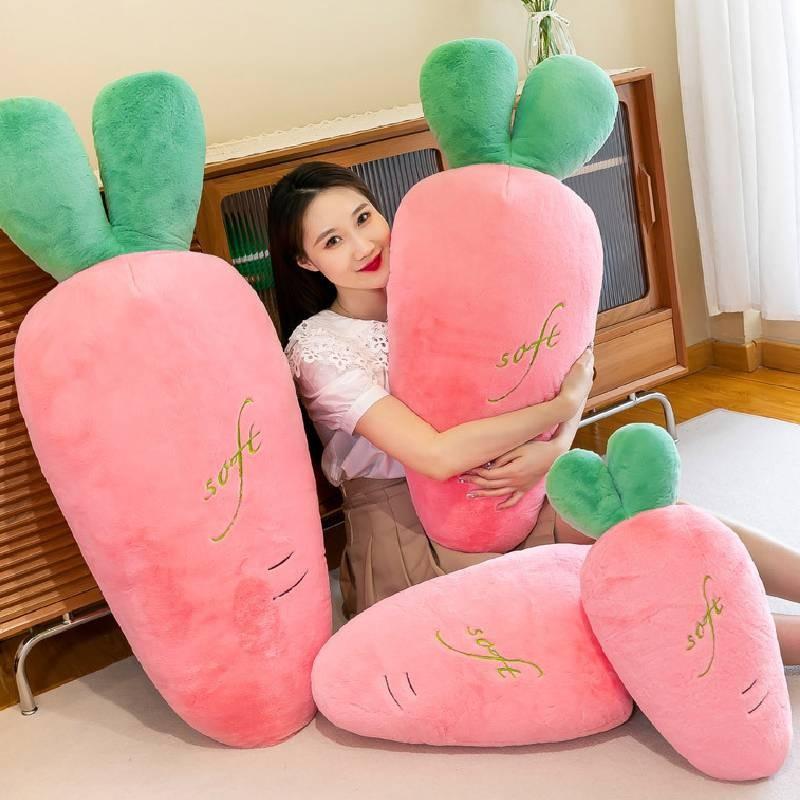 Plush Carrot Toys Cartoon Food Fill Doll Christmas Gifts Pillow Cushion Garnish