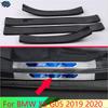 For BMW X5 G05 -2024 Car Accessories Stainless Steel Ouside Door Sill Panel Scuff Plate Kick Step Trim Cover Protector