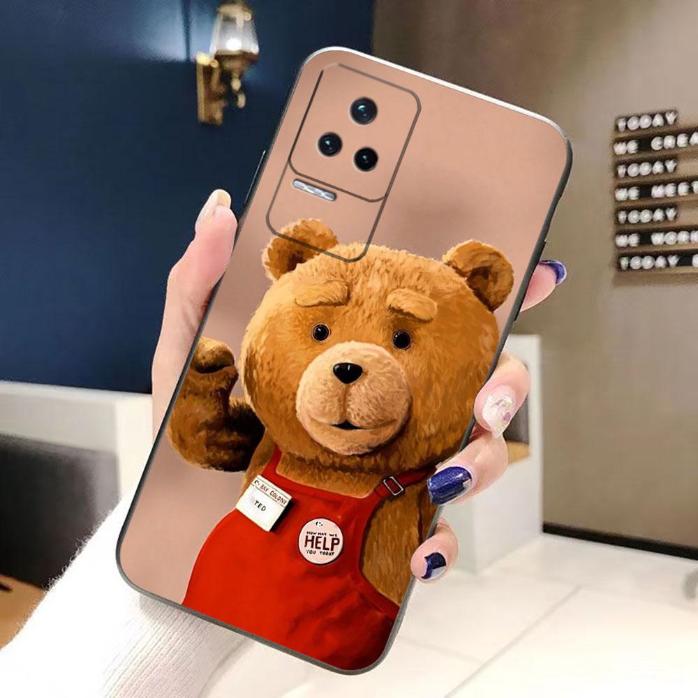 Die Niedliche Teddybären Handyhülle Für Redmi K60 K40 Gaming K30 13C 12C 12 10 10C 9T 9C 9A 9 8 7 6 A1 A2 Silikonhülle Funda Cover