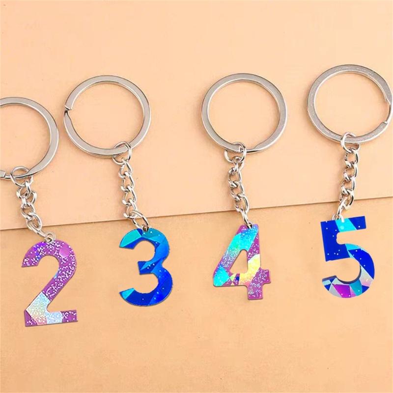 Regenbogen-Holografischer Effekt Stabile Gussformen Buchstaben und Zahlen Tragbares Zubehör für Bastelbedarf Tägliche Nutzung