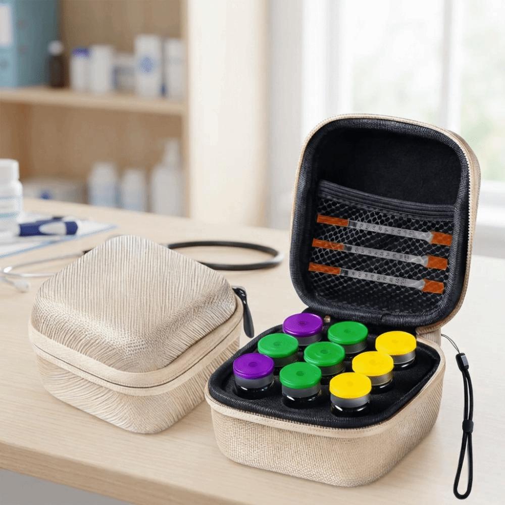 Waterproof Insulin Vial Storage Case 9 Slots Essential Oil Case Insulin Organizer  Diabetics