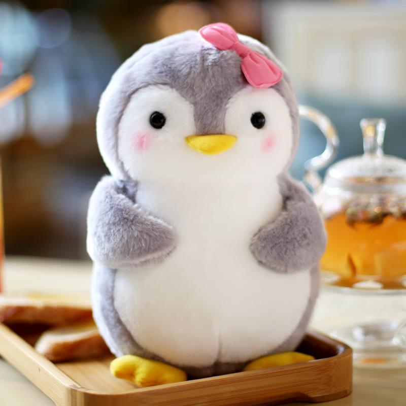 Cute Penguin Doll Plush Toy Penguin Throw Pillow Small Rag Doll Holding Fruits And Vegetables