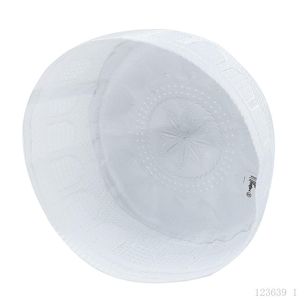 Polyester Prayer Hat Traditional Islamic Cap Fashion Muslim Hat  Leisure Wear