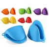 1Pair Silicone Anti-scalding Oven Gloves Mitts Potholder Kitchen BBQ Gloves Tray Pot Dish Bowl Holder Oven Handschoen Hand Clip