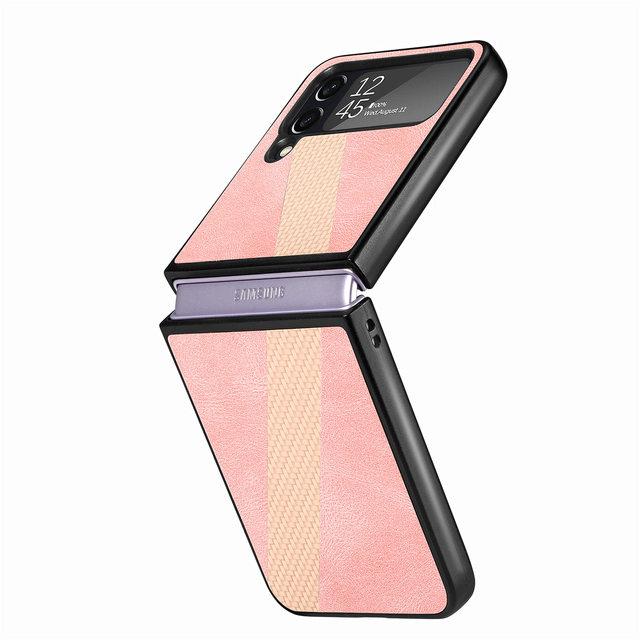 Ультратонкий матовый кожаный чехол для Samsung Galaxy Z Flip4 5g Flip 4 Zflip4 с защитой — фото 8