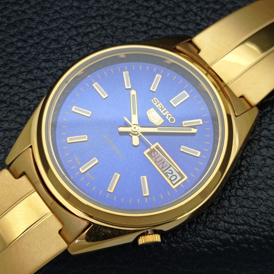 REFURBISHED VINTAGE SEIKO 5 AUTOMATIC 6309A JAPAN MENS BLUE DIAL WATCH a425906-2 RL620a-a425906