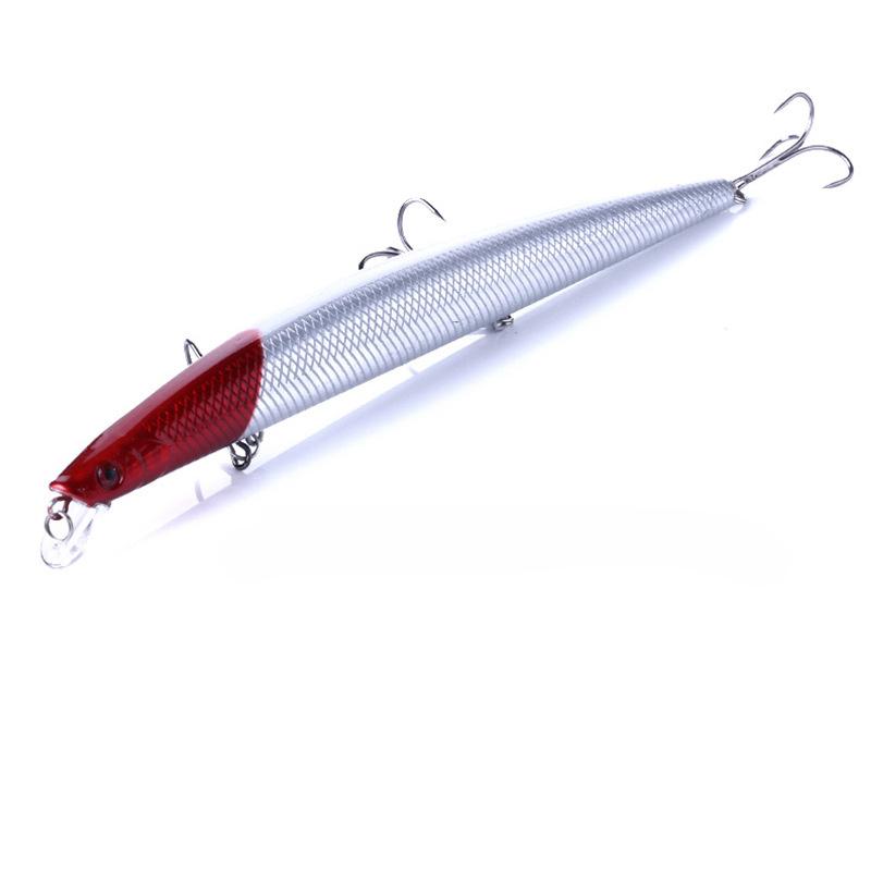 1Pcs 18cm 26g Big Long Fish Minnow Sea Fishing Lure Bait 3D Eyes Strong Hooks Lures For Sea Fishing