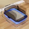 Large High-Fence Semi-Enclosed Splash-Proof Cat Litter Box