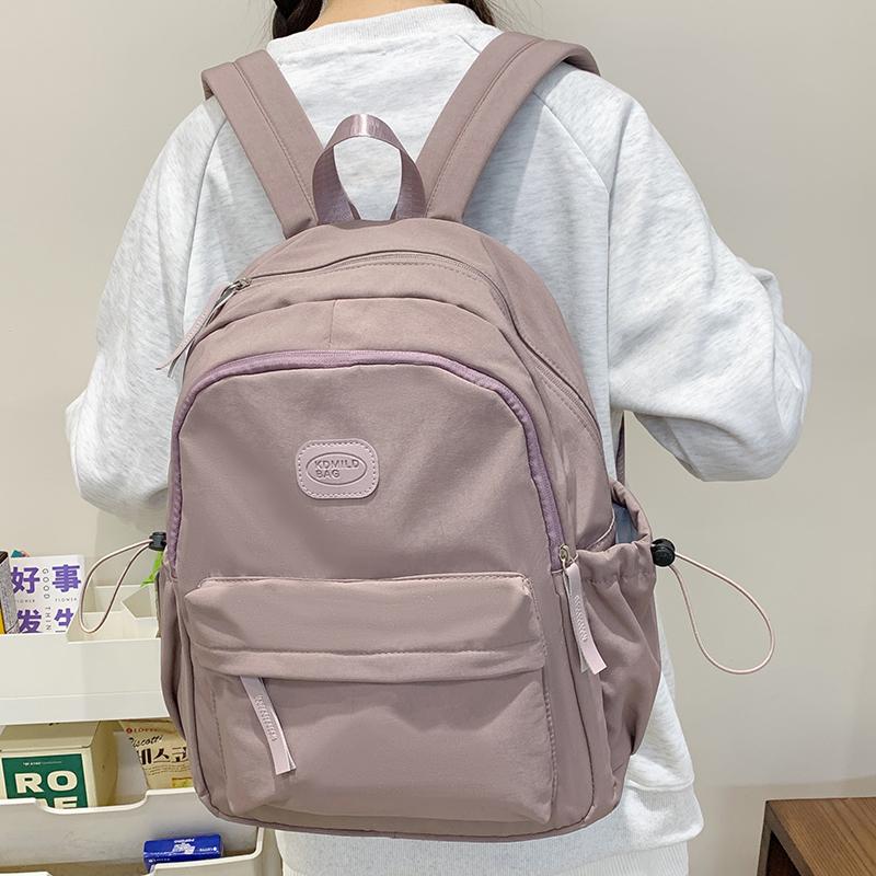 College Style Backpack Junior High School Student Schoolbag Women's Lightweight Travel Backpack