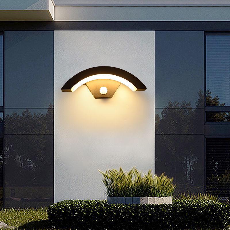 Waterproof LED Outdoor Wall Light with Sensor for Courtyard, Balcony, or Doorway