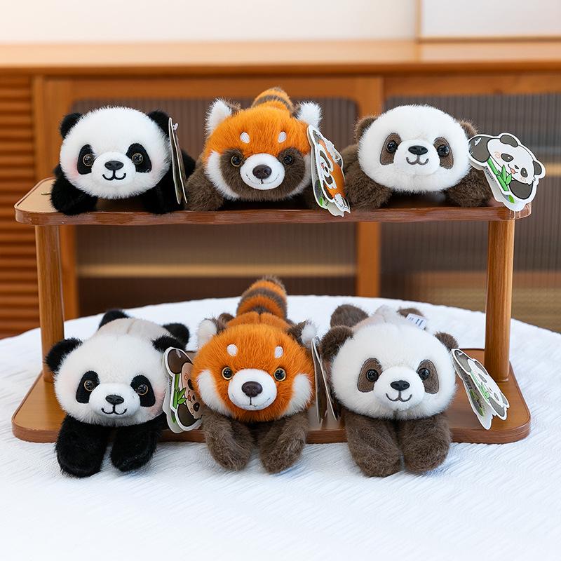 Adorable Panda Snap Bracelet & Magnet Plush Doll Gift for Kids