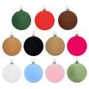 Colorful Flocked Macaron Christmas Ball Set - Tree Ornaments