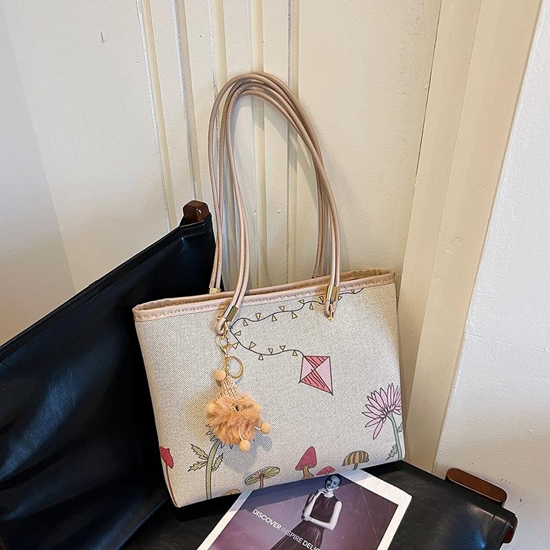 

Handmade material bag printed fashionable and foreign women s bag big pocket new trendy large capacity material bag DIY shoulder bag without pendant хаки