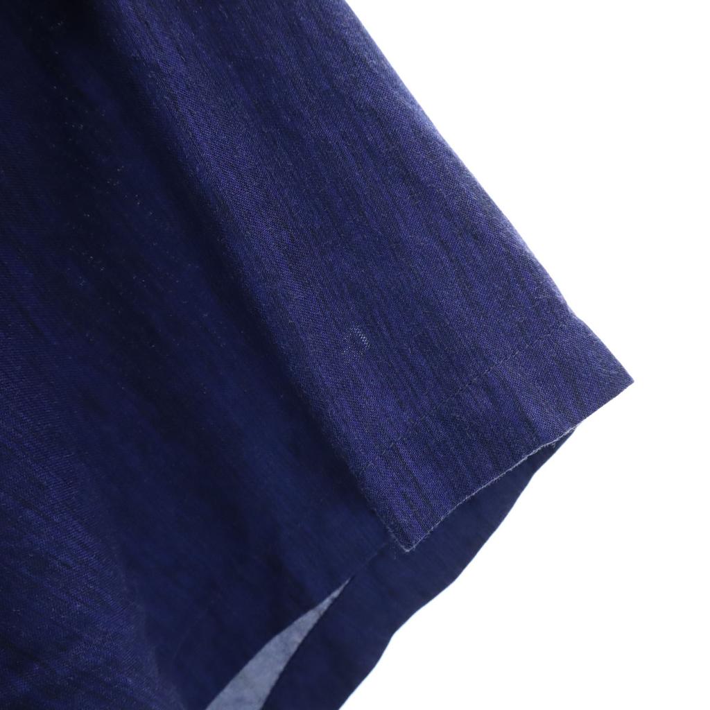 GREEN GATE Floral Short sleeve Open collar Aloha shirt 4L Navy Biggs Men's Used