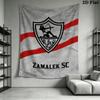 Zamalek SC Wall Tapestry Aesthetic Wall Hanging Printed Fabric Blanket Decorative Tapestries for Bedroom Living Room Home Decor
