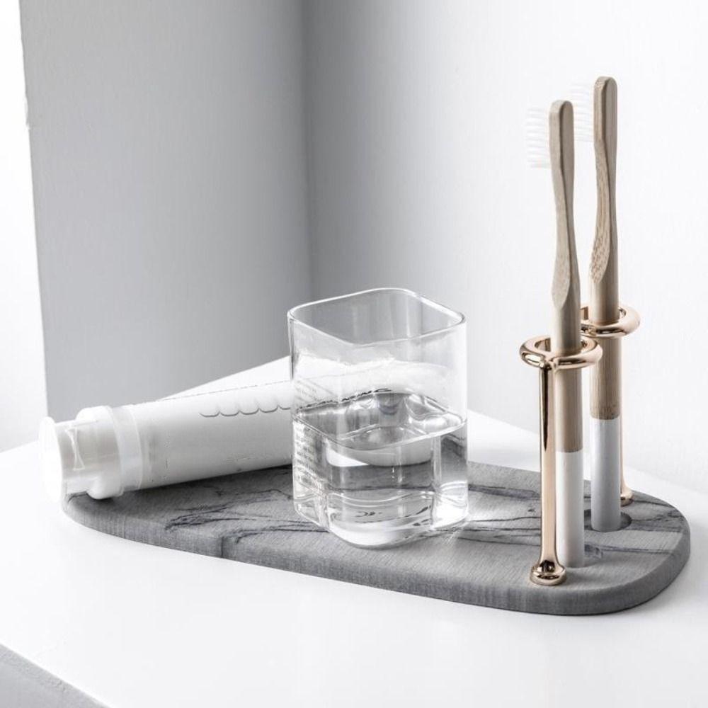 Diatom Earth Toothbrush Storage Rack Long Lasting Toothbrush Holder Makeup Brush Organizer  Travel
