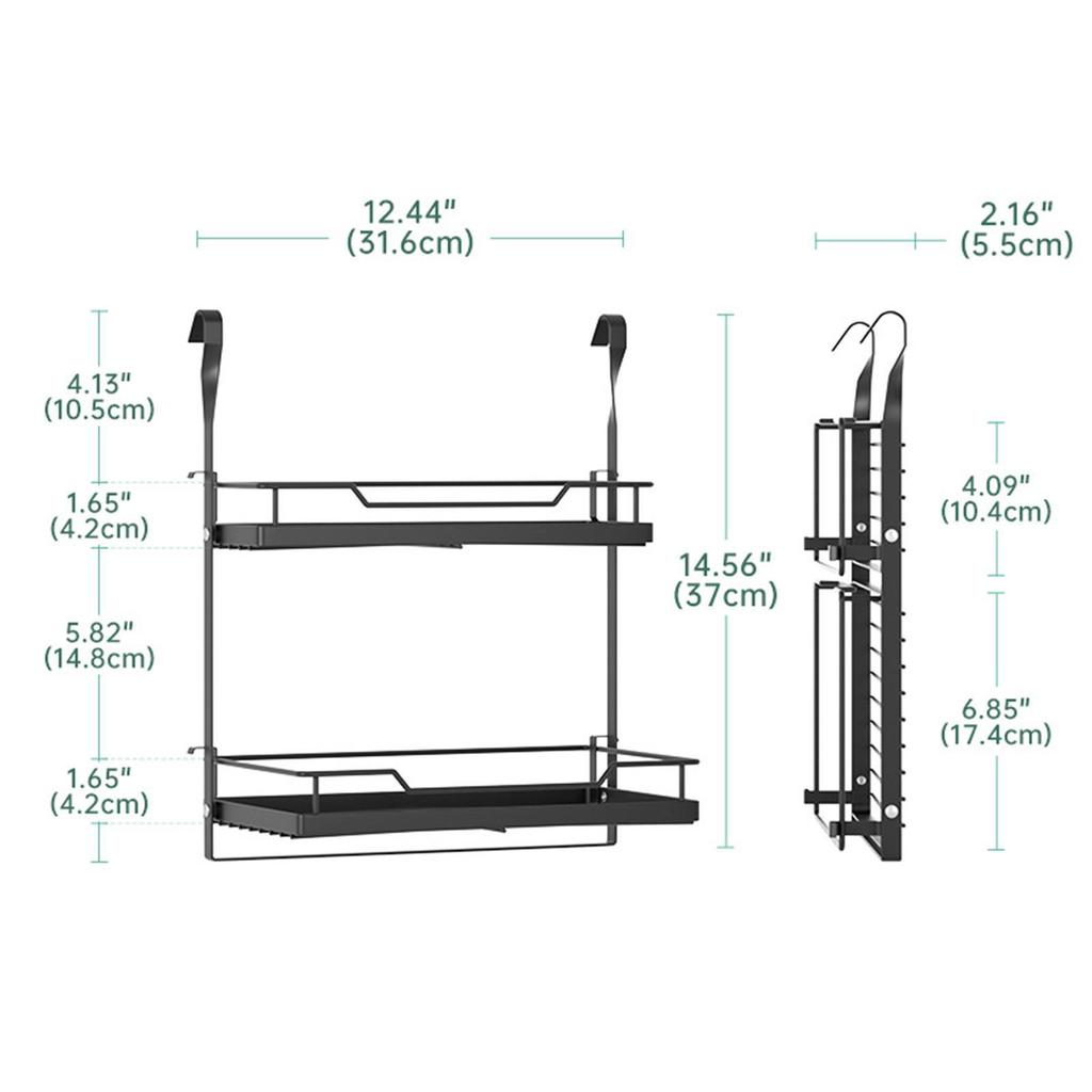 Wall Hanging Dish Rack Solid Shower Rack for Household Pantry Indoor/Outdoor