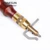 ZONESUN S Edge Beveler 5 In1 Adjustable Leather Edge Stitching Groover Craft Tool Edge Stitching Groover Craft Leather Groover