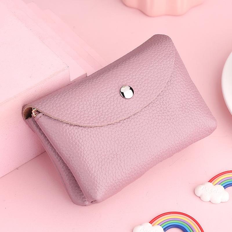 Leather Change Bag, Women's Coin Bag, Money Bag, Key Bag, First Layer Cowhide Small Wallet, Card Bag, Mini Soft Leather Small Bag.