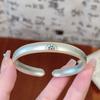 Chinese Ruyi Lotus Enamel Bangle – High-End Five Treasure Design