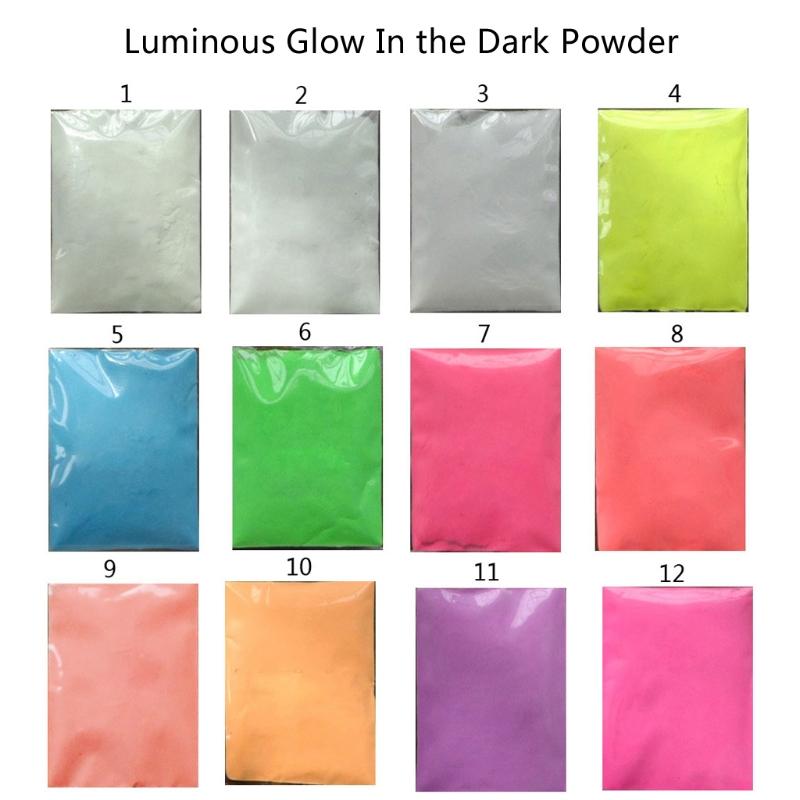 Glow In The Dark Pigment Powder - 20g/50g/100g, Invisible By Day, Glows At Night