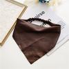 Summer Women Solid Color Head Scarf Vintage Triangle Bandanas Chiffon Elastic Hairbands Children Girl Headbands Hair Accessories