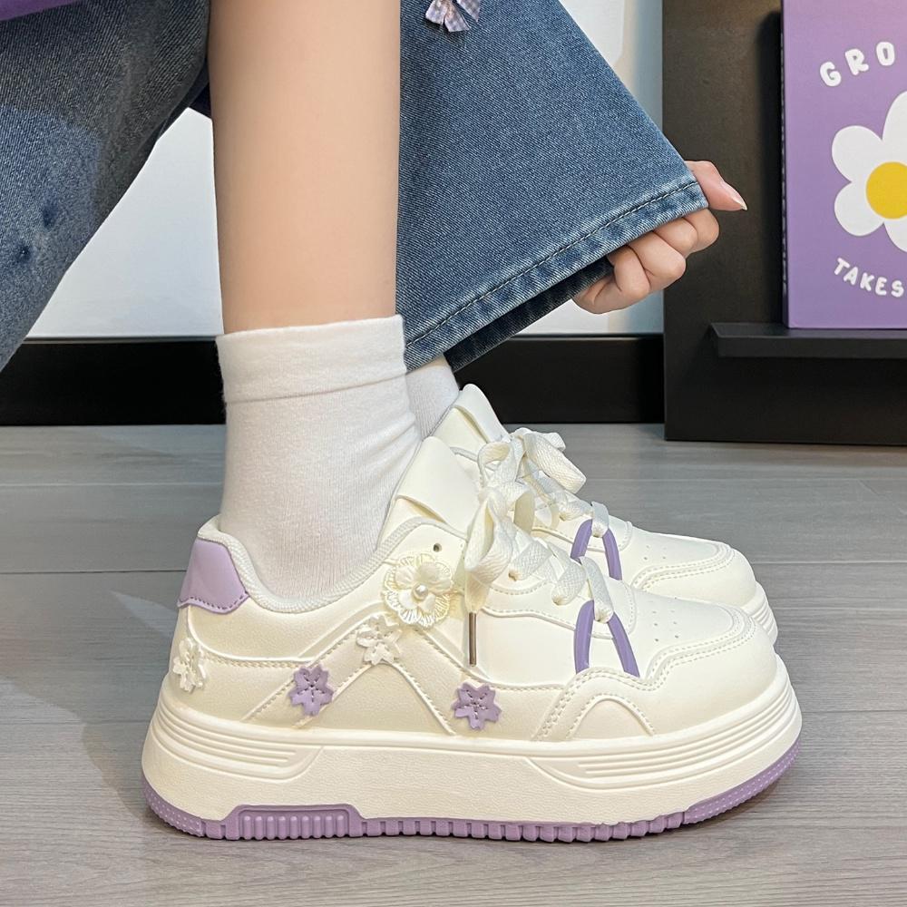 Girls versatile platform big head shoes New Korean board shoes Student casual fashion lightweight sports shoes tide