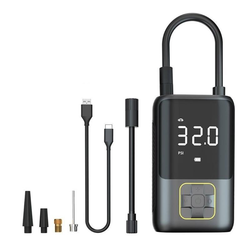 Digital Tire Inflator Portable Car Air Compressor Air Pumps with Flashlight Power Banks Function Universal Tire Inflator 1