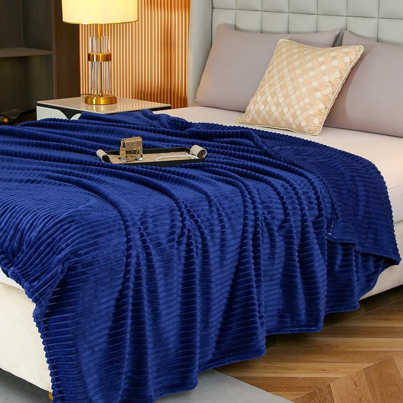 

Solid color Fleece Magic Fleece Drawn Blanket Office Nap Blanket Spring and Autumn Air Conditioning Blanket 70x100cm 1pcs сапфир синий