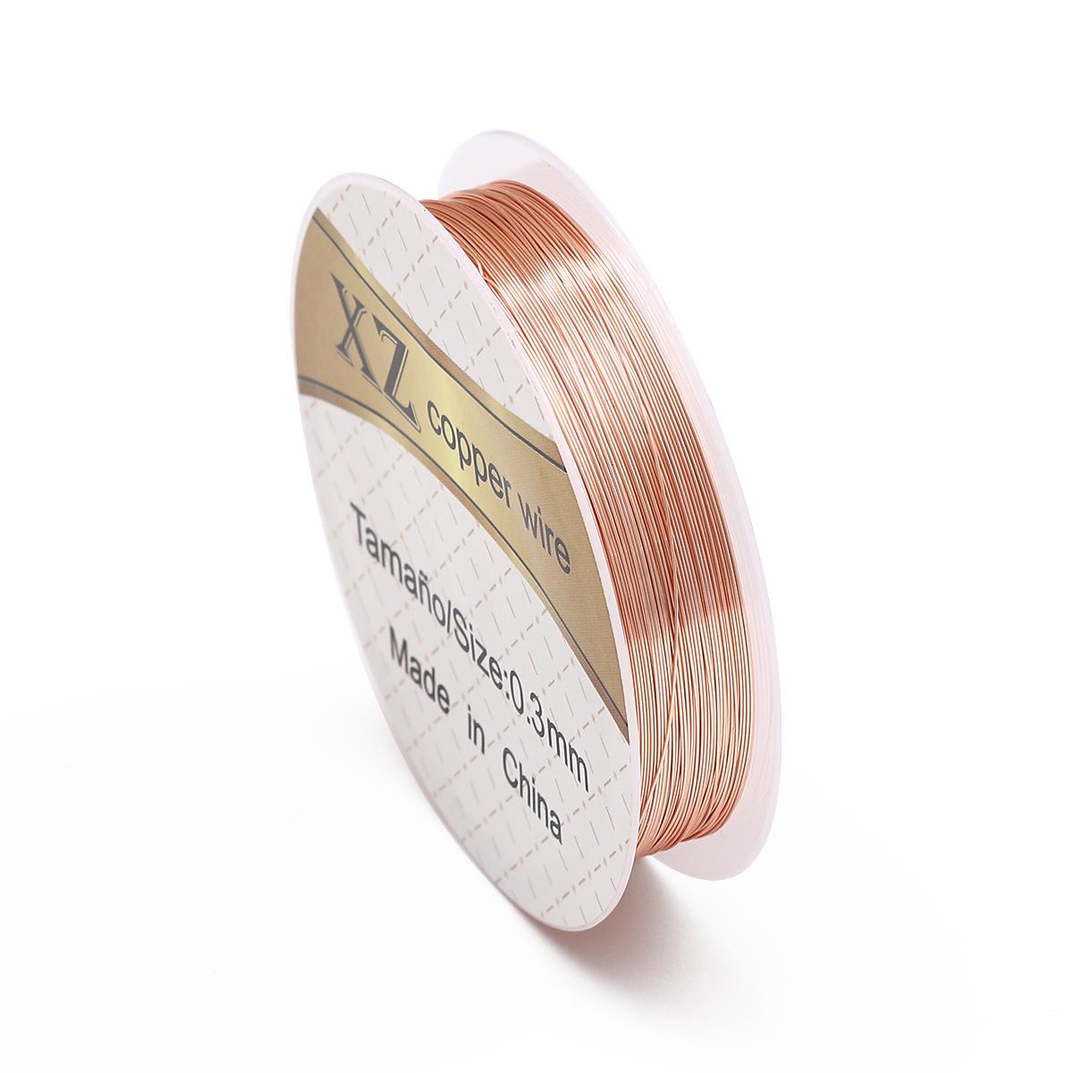 

Медная проволока мульти размера 0,2-0,8 мм, бисерная проволока для изготовления ювелирных изделий своими руками, нить 0.3mm 14.5meter розовый