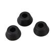 ABWR-40 Pcs 21Mm X 10Mm Conical Recessed Rubber Feet Bumpers Pads Black