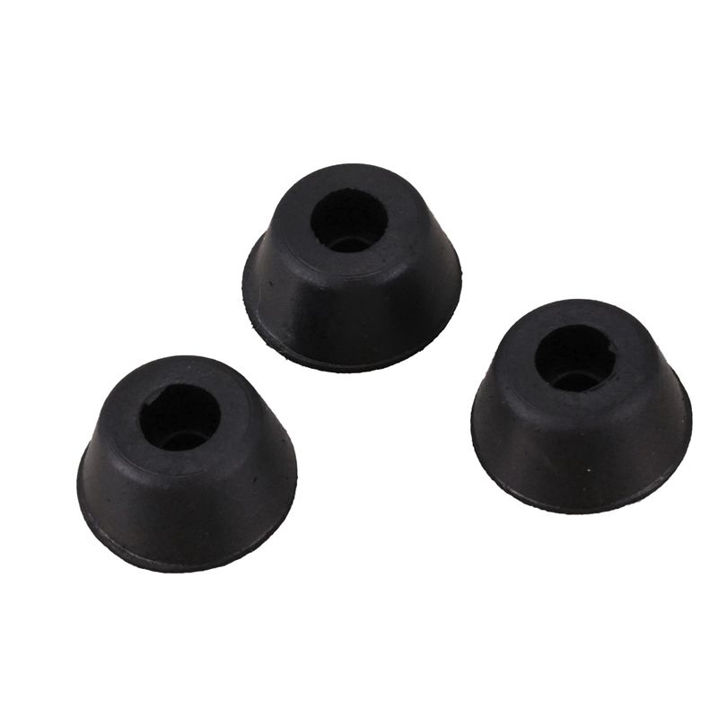 ABWR-40 Pcs 21Mm X 10Mm Conical Recessed Rubber Feet Bumpers Pads Black