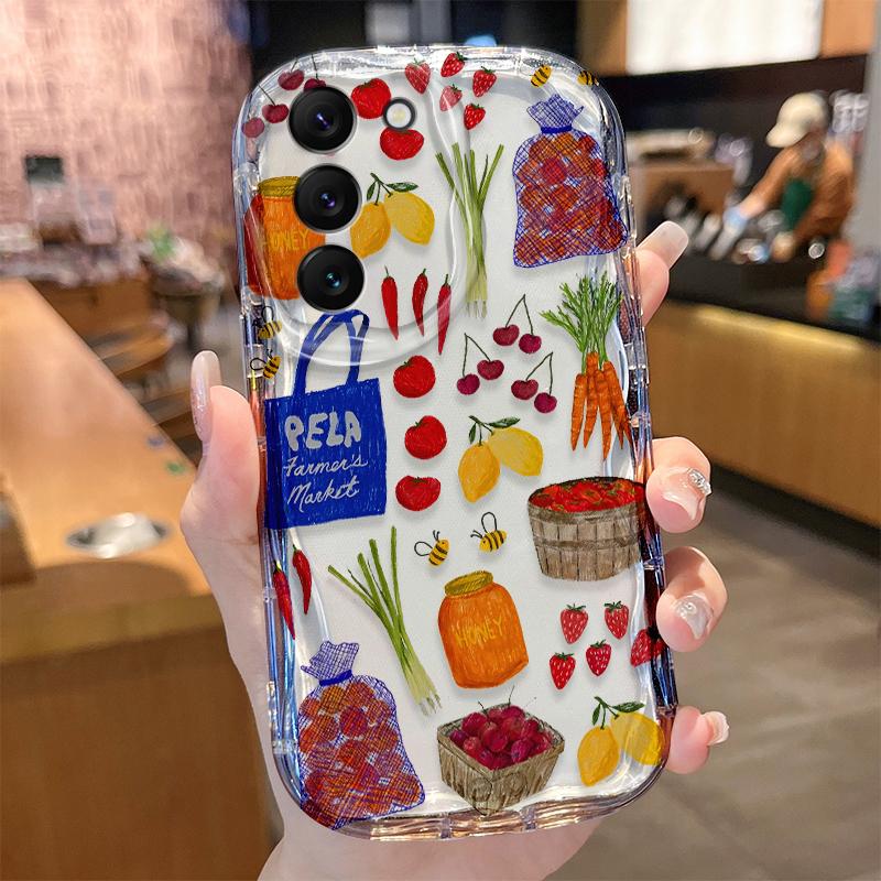 

Чехол-кейс для острого овощного кейса для Samsung Galaxy S26 S25 S24 Plus S23 Ultra S22 S21 S20 FE A73 A71 4G A57 A56 A55 A54 A53 5G Galaxy A51 4G
