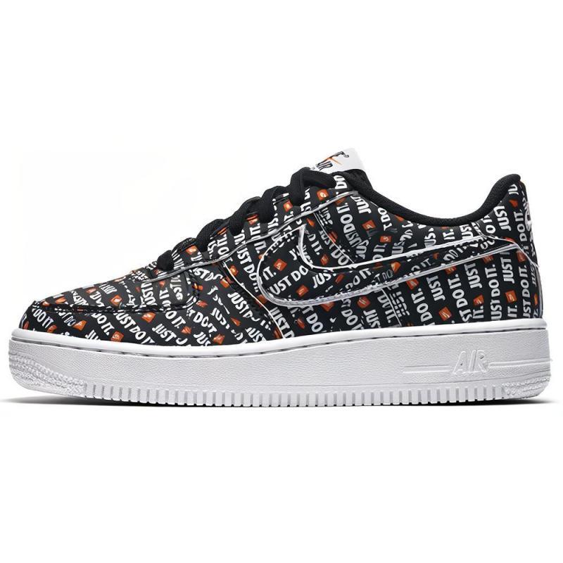 Nike Air Force 1 Low Just Do It Pack Black GS Sneakers Ao3977-001