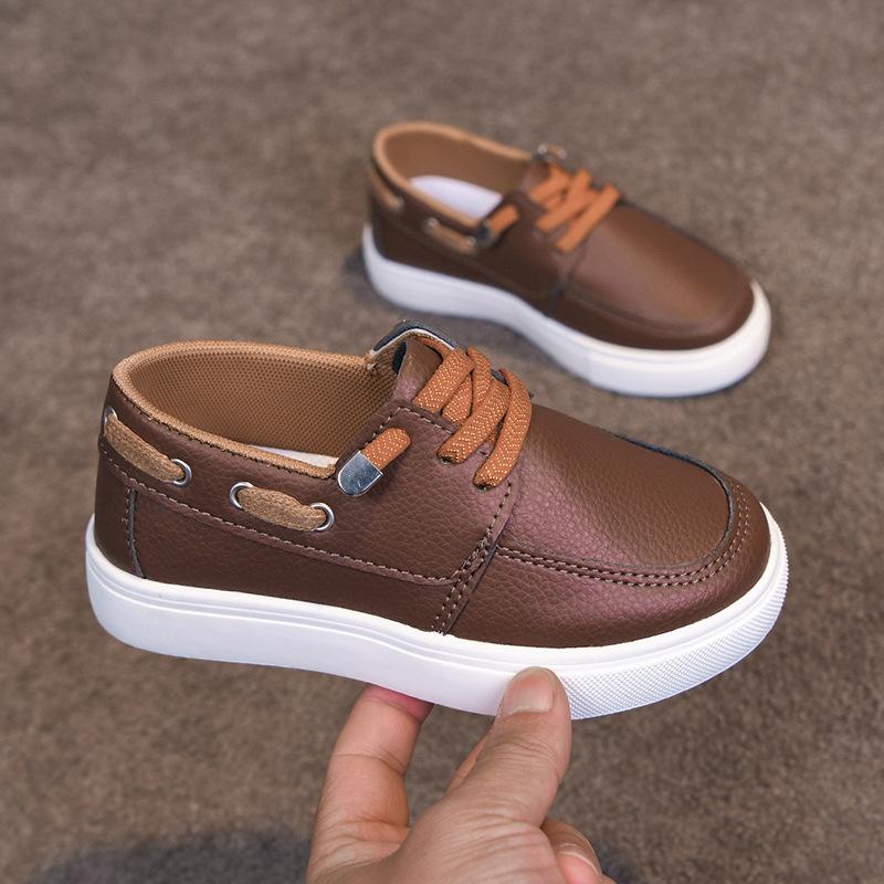 

Soft-soled Breathable Versatile Boys One-piece Slip-on Shoes, Casual Sneakers 30 коричневий