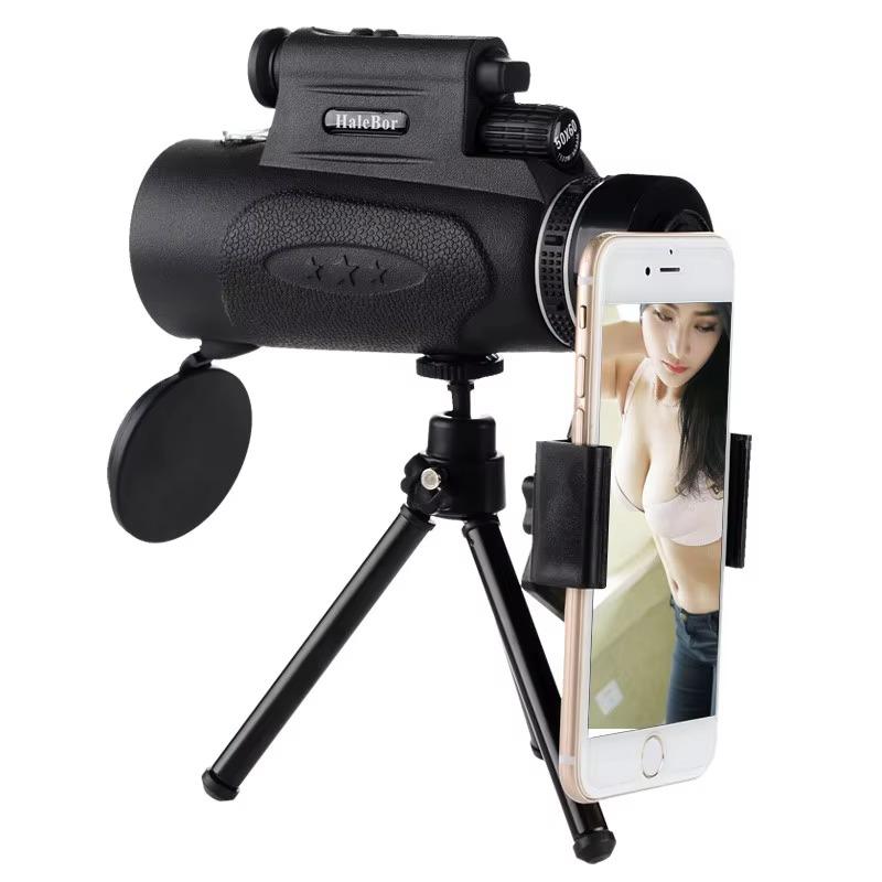 Outdoor Day Night Vision Monocular, Weatherproof Hiking Telescope, Waterproof Optical Scope