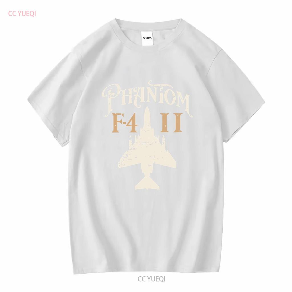 Vintage F 4 Phantom Ii Fighter Jet Aircraft Front And Back Premium T Shirt Size Vintage Washed Homme Casual Stylish Graphic