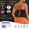 Girdle Fitness Yoga da Donna Tre File di Fibbia Cerniera Cintura Addominale Sudorazione Abbondante Modellante Vita Rientranza Pancia Cintura Sportiva