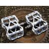 MKS Allways Silver Aluminum Bicycle Pedals for Mountain Bikes