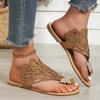Open Toe Wedge Sandals Ladies Light Casual Shoes Bohemian Sandals For Women Toe Rhinestone Butterfly Sandals For Women Zapatos