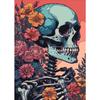 Vintage Floral Skeleton Skulls Pop Art Posters and Prints Canvas Painting Wall Picture for Living Room Home Decoration Cuadros