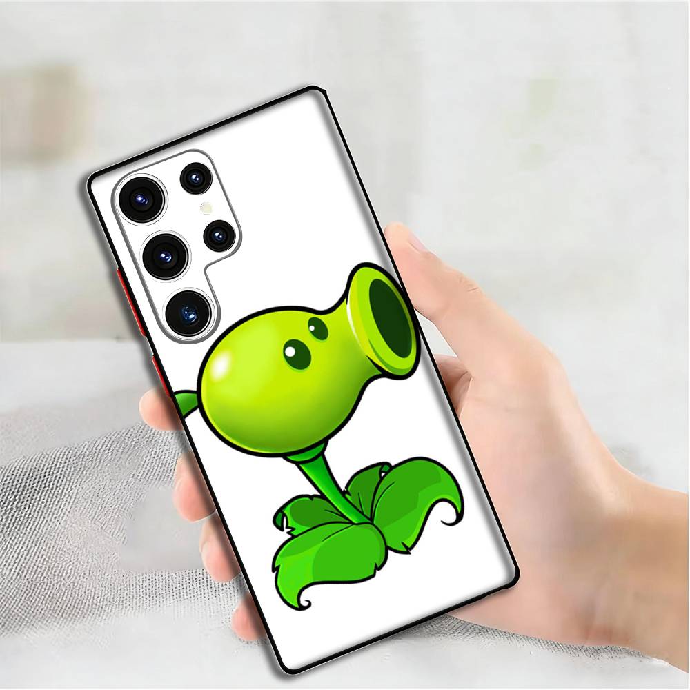 

P-Plants Z-Zombies Game Silicone Case For Samsung S25,24,23,22,21,20 Plus Ultra 5G Lite Shockproof Cover Samsung S24