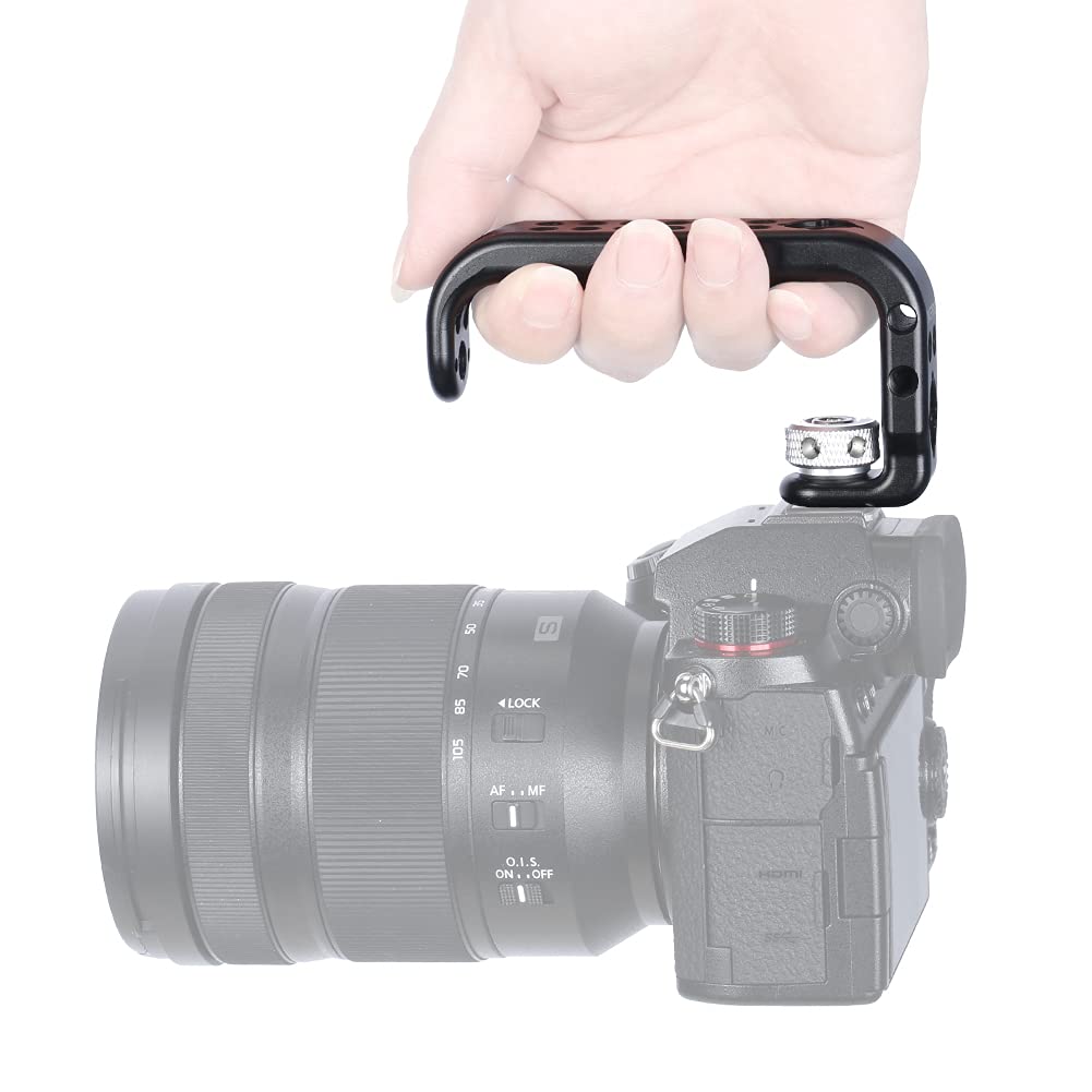NICEYRIG Cold Shoe Top Handle, Camera Handle Grip, Universal Photography Handle Grip, Cold Shoe-451