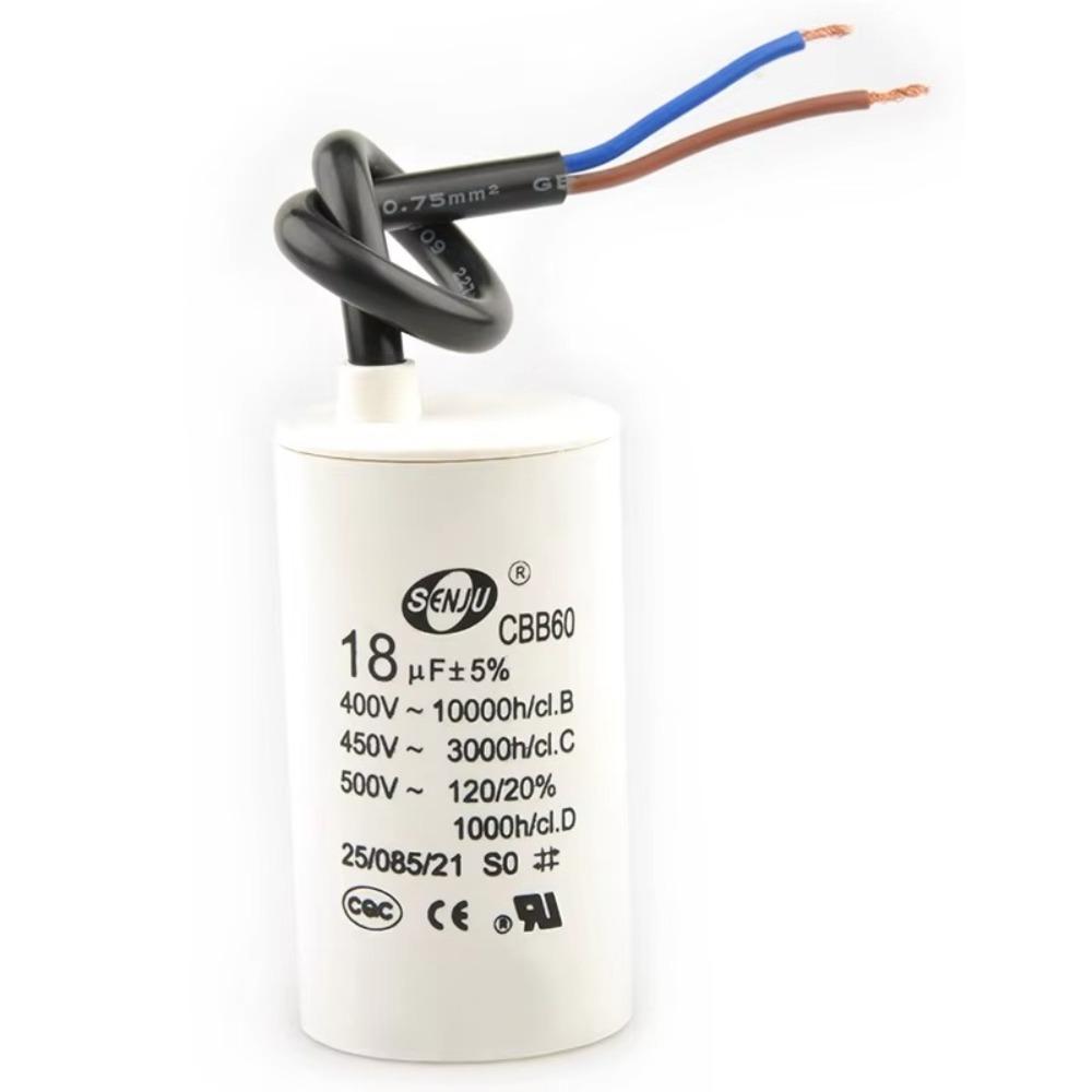 Capacitor de Partida para Motor 450V Capacitor Redondo para Bomba d'Água Capacitor Confiável para Máquina de Lavar