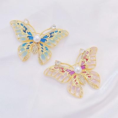 Butterfly Brooch, Women's High-end, Niche Pearl Pin, Premium Corsage